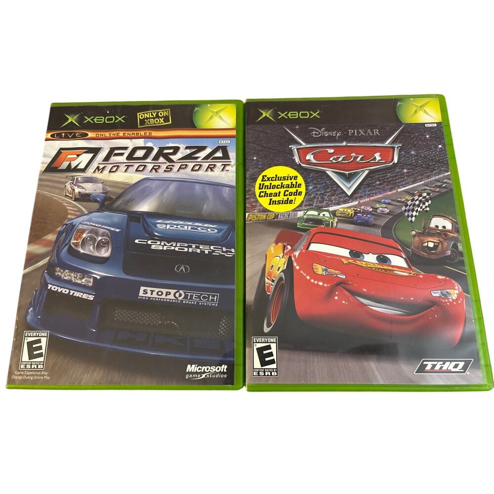 Xbox Racing game bundle 2 games Disney Pixar Cars & Forza Motorsport Microsoft